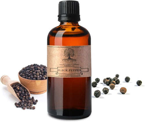 Black Pepper Essential Oil - 100% Pure Aromatherapy Grade Essential oil by Nature's Note Organics