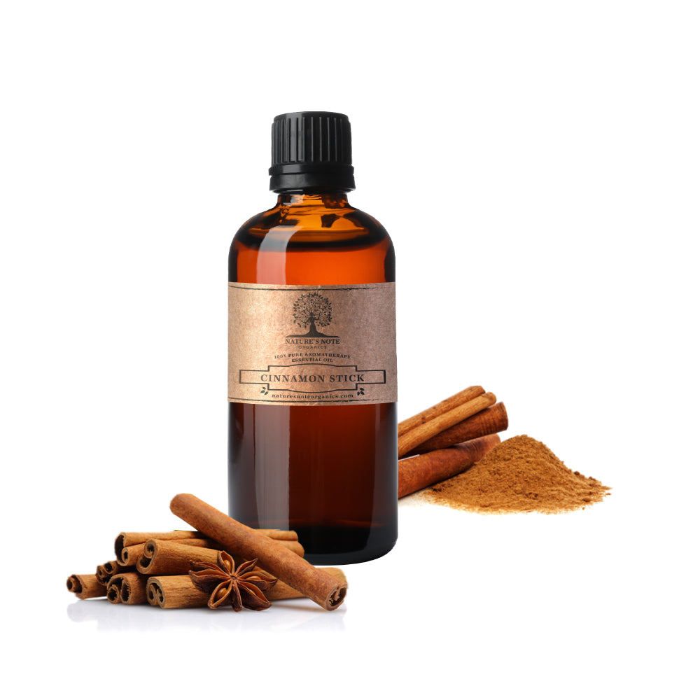 Cinnamon Stick Essential Oil - 100% Pure Aromatherapy Grade Essential Oil by Nature's Note Organics 10 ml.