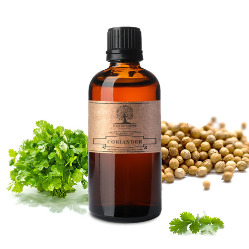 Coriander Essential Oil by Nature's Note Organics, 100% pure and aromatic, a natural remedy for digestive health and mental clarity.