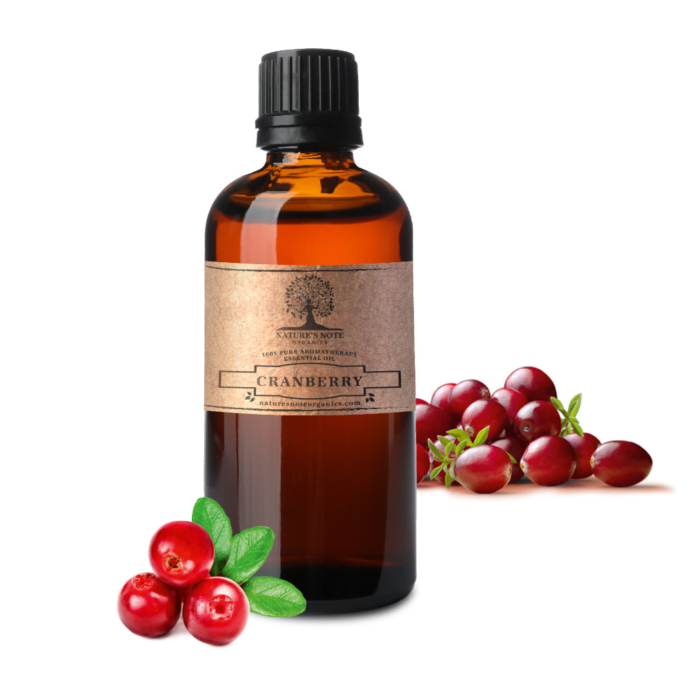 Nature’s Note Cranberry Essential Oil – bright, fresh-scented essential oil for energy and positivity.