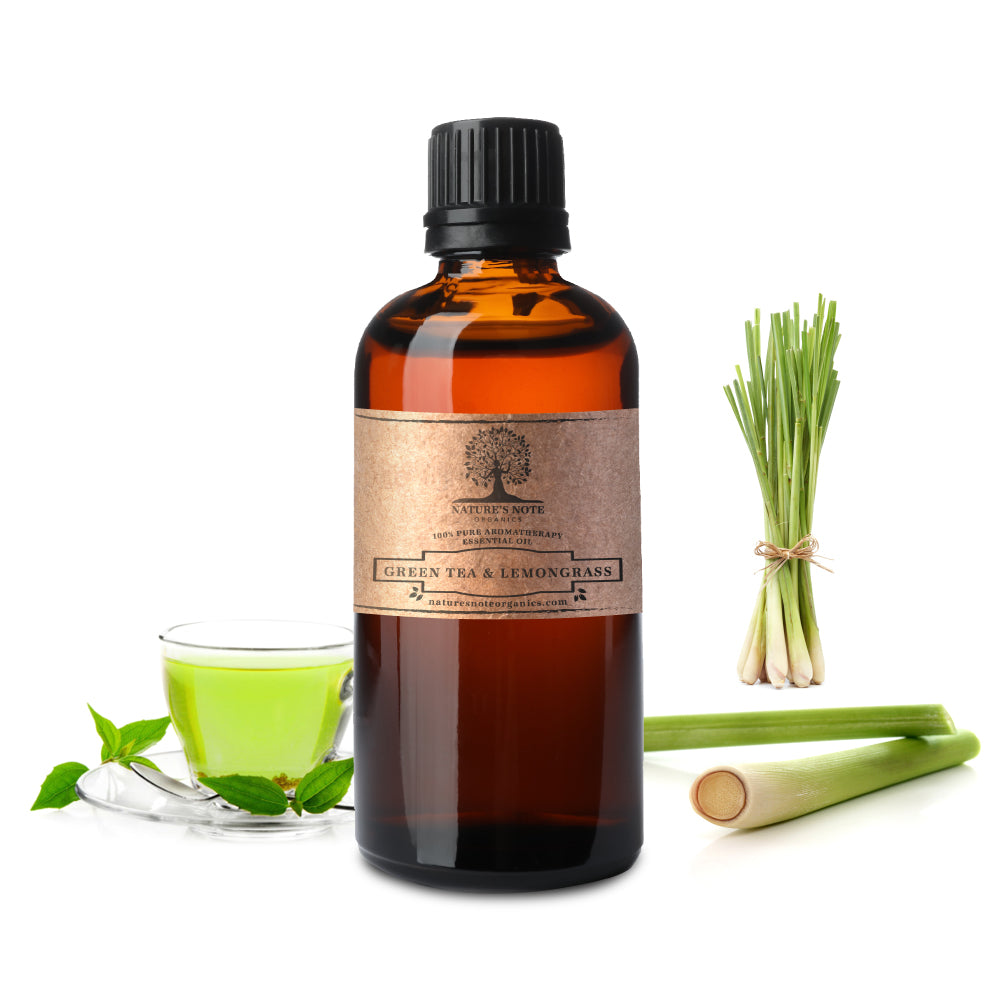 Green Tea & Lemongrass - 100% Pure Aromatherapy Grade Essential oil by Nature's Note Organics