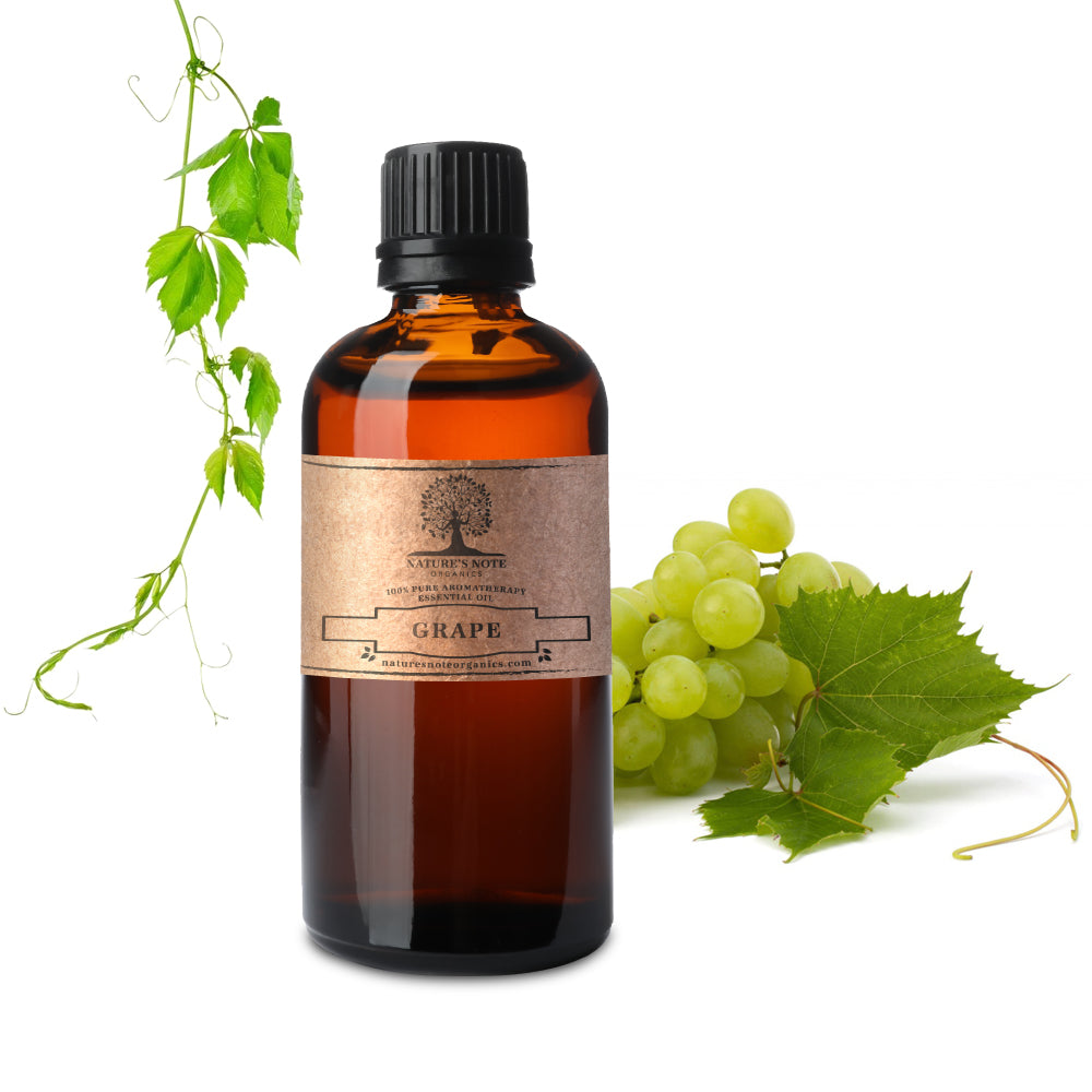 Nature’s Note Grape Essential Oil – 100% pure, natural grape aroma oil for candles, diffusers, and wellness.