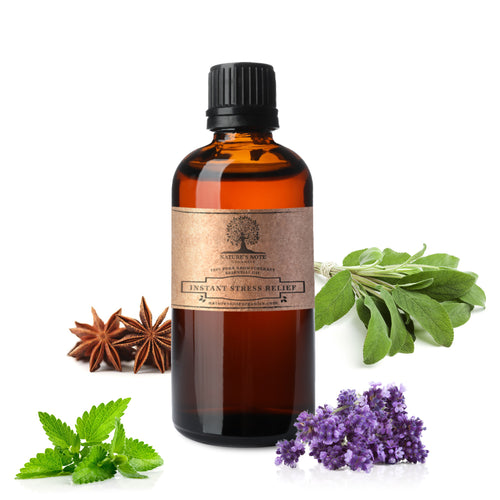 Instant Stress relief - 100% Pure Aromatherapy Grade Essential oil by Nature's Note Organics