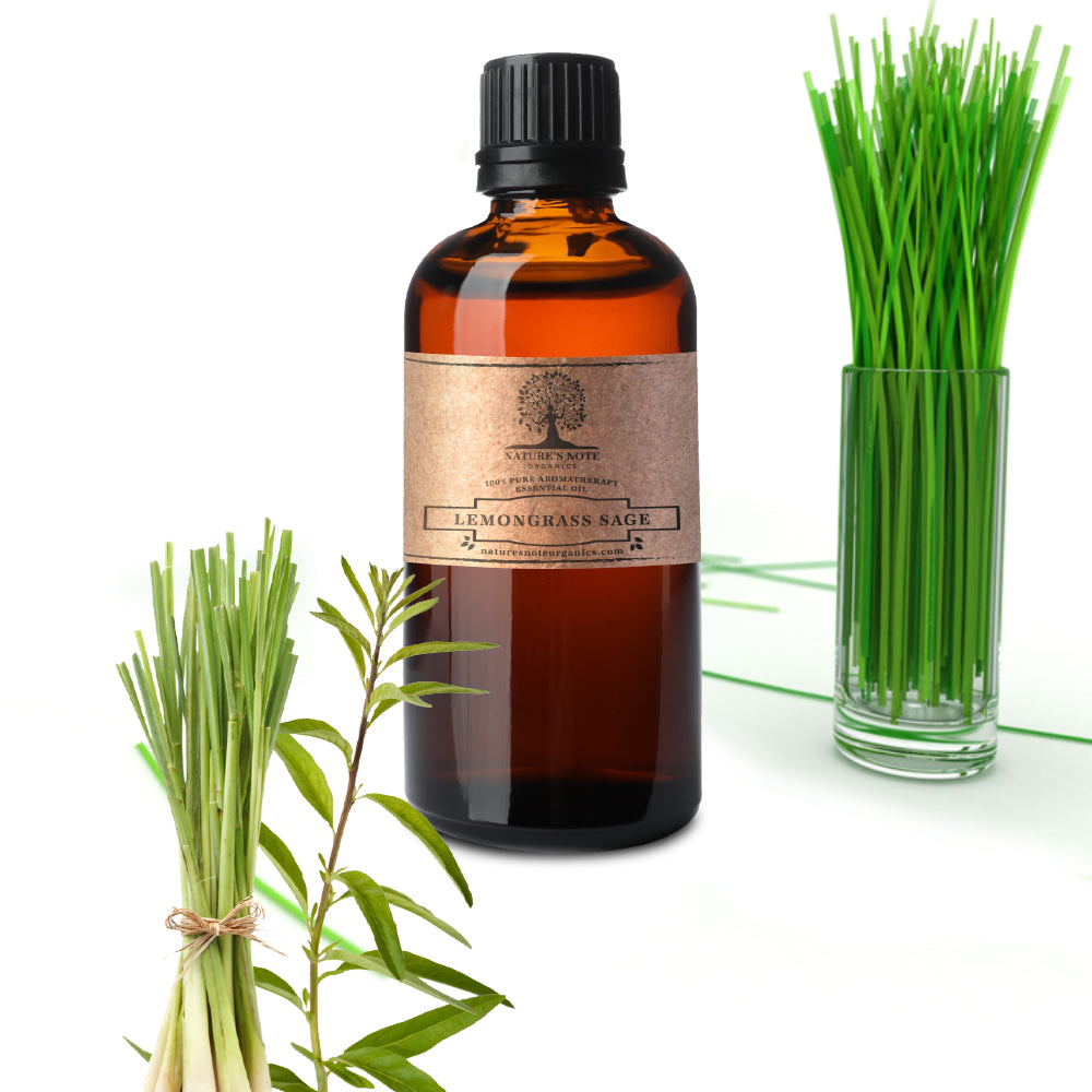 Lemongrass Verbena - 100% Pure Aromatherapy Grade Essential Oil by Nature's Note Organics - 1 fl oz