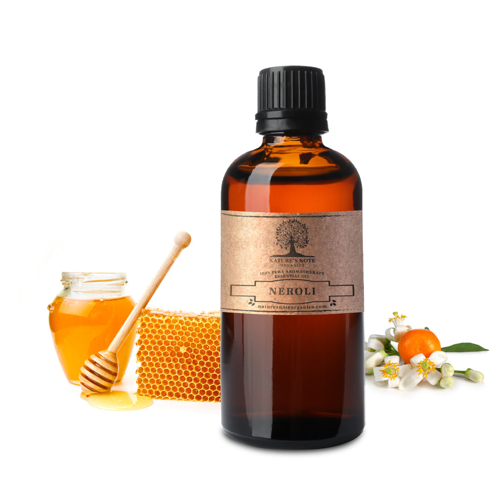 Neroli Essential Oil by Nature’s Note Organics – 100% pure floral-citrus aromatherapy oil for calm and balance.
