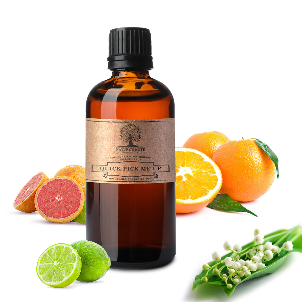 Quick Pick Me Up- 100% Pure Aromatherapy Grade Essential Oil by Nature's Note Organics 4 oz.